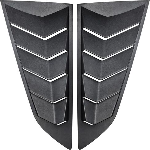 E-cowlboy الخلفية + كوة النافذة الجانبية لـ C7 Corvette Stingray Grand Sport Z51 Z06 ZR1 2014 2015 2016 2017 2018 2019 غطاء ظل الشمس للزجاج الأمامي GT Lambo Style (ABS أسود غير لامع) in Saudi Arabia