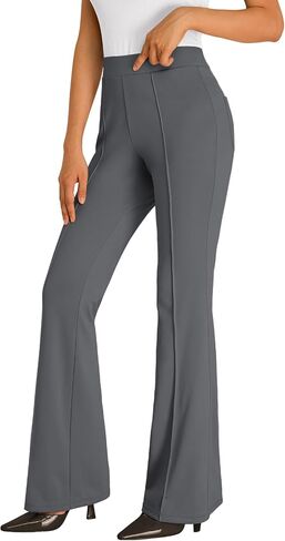 EFAN Womens Work Business Casual Flare Leggings Pants Comfort Office High Waisted Slacks Pants with Pockets 2024 in Saudi Arabia