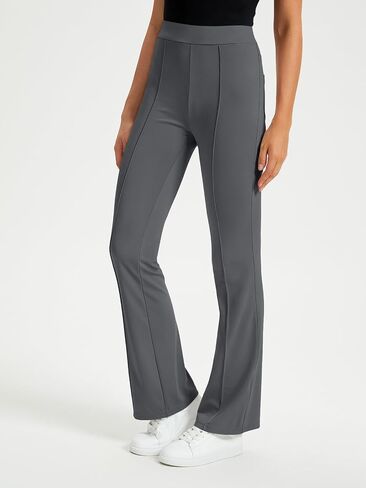 EFAN Womens Work Business Casual Flare Leggings Pants Comfort Office High Waisted Slacks Pants with Pockets 2024 in Saudi Arabia