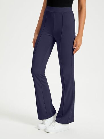 EFAN Womens Work Business Casual Flare Leggings Pants Comfort Office High Waisted Slacks Pants with Pockets 2024 in Saudi Arabia