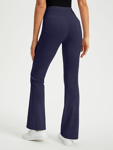 EFAN Womens Work Business Casual Flare Leggings Pants Comfort Office High Waisted Slacks Pants with Pockets 2024 in Saudi Arabia