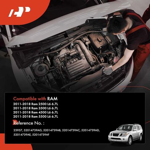 مجموعة خط أنابيب خرطوم تسخين HVAC لمدخل السخان الممتاز مع خرطوم معياري متوافق مع Ram 2500 3500 4500 5500 2011-2018، 6.7 لتر، ديزل in Saudi Arabia