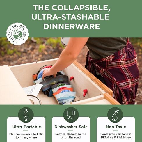 HYDAWAY 1.5-Cup Collapsible Insulated Bowl with Lid | BPA-Free, Leak-Resistant, and Ultra-Compact for Travel, Camping & Everyday Meals in Kuwait
