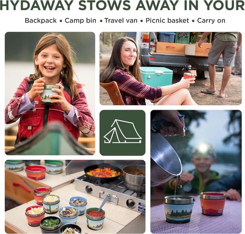 HYDAWAY 1.5-Cup Collapsible Insulated Bowl with Lid | BPA-Free, Leak-Resistant, and Ultra-Compact for Travel, Camping & Everyday Meals in Kuwait
