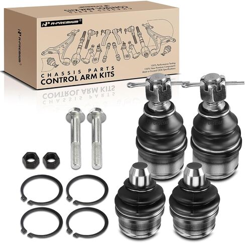 A-Premium Set of 4, Front Upper & Lower Ball Joints Kit, Compatible with Ford E-150, E-250 (Econoline), E-350 Econoline (Club Wagon), E-350 Super Duty, E-450 Econoline Super Duty, E-450 Super Duty in Saudi Arabia