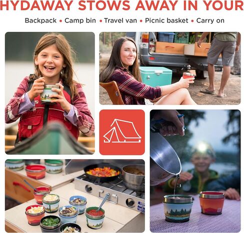 HYDAWAY 1.5-Cup Collapsible Insulated Bowl with Lid | BPA-Free, Leak-Resistant, and Ultra-Compact for Travel, Camping & Everyday Meals in Kuwait