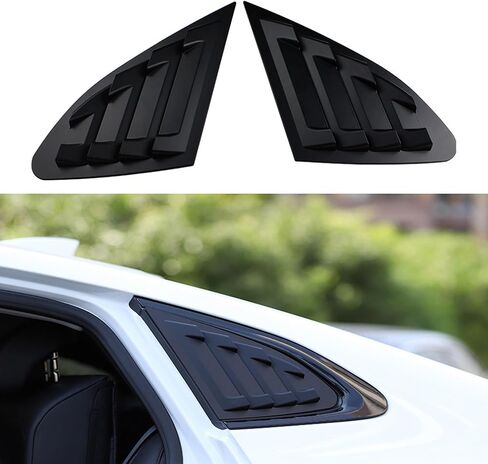 Window Louvers for Chevy Malibu 2016 2017 2018 2019 2020 2021 2022 2023 2024 Rear Side Window Louvers Side Window Scoop Covers Vent Auto Exterior Decoration Accessories (Matte Black) in Saudi Arabia