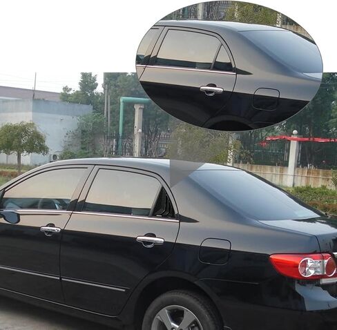 for Toyota Corolla GL GLI XLI 2009 2010 2011 2012 2013 Window Louvers Rear Side Window Louvers Air Vent Scoop Shades Cover Blinds Trim Exterior Accessories 2PCS(Carbon Fiber) in Saudi Arabia