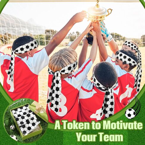 12 قطعة من عصابة الرأس المطبوعة لكرة القدم، عصابة رأس رياضية ذات طابع جاف، عصابة رأس رياضية للجنسين، عصابة رأس رياضية لمدرب فريق كرة القدم هدية للحفلات الرياضية in Kuwait