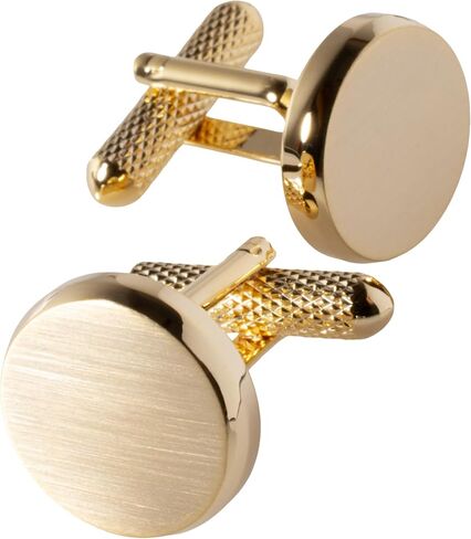 [TAVARAT] Cufflinks for Men classic round shape Black Silver Light Gold Tps-177 in Saudi Arabia