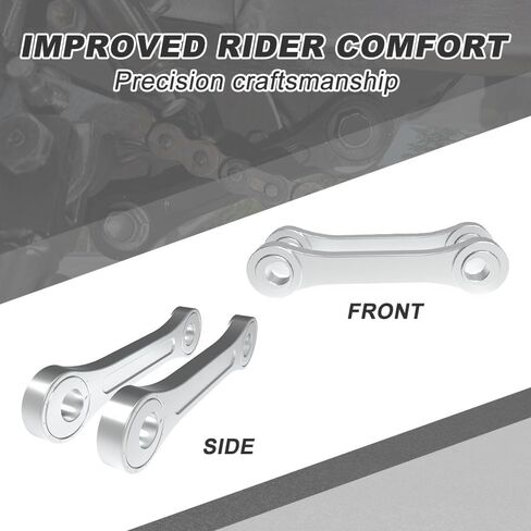 Xitomer 0-1.77'' Adjustable Lowering kit, Fit for DRZ400 2024 2023 2022 DRZ400 2021 2020 2019 DRZ400E 2018 2017 2016 DRZ400S 2015 2014 2013 DRZ400SM 2000-2024, Suspension Links Lower Link (Silver) in Saudi Arabia