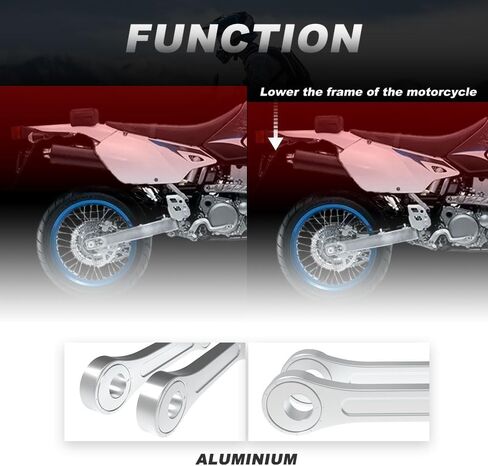 Xitomer 0-1.77'' Adjustable Lowering kit, Fit for DRZ400 2024 2023 2022 DRZ400 2021 2020 2019 DRZ400E 2018 2017 2016 DRZ400S 2015 2014 2013 DRZ400SM 2000-2024, Suspension Links Lower Link (Silver) in Saudi Arabia