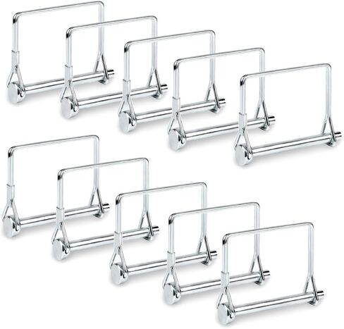 20 PCS Square Pto Pin Shaft Locking Pin 1/4 pin Hitch pin Wire Lock Pin Safety Coupler Pin 1/4" x 2-3/4"for PTO,Farm,Lawn,Hitches,and Garden in Kuwait