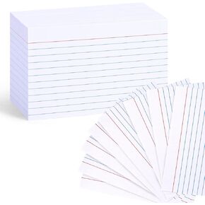 320PCS White Index Cards, 3" x 5" Ruled Index Cards Lined Flash Cards Note Cards Study Cards Flashcards Notecards for Studying