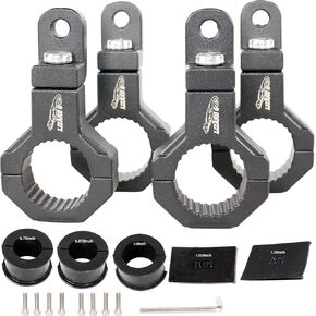 Bar Mounting Bracket Clamp for 0.75 to 1.25inch Bar,Universal Mount Tube Clamps 0.75"/0.875/1.0/1.125/1.25inch for UTV ATV Bars (4Pack)
