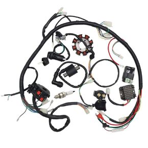 مجموعة أدوات تسخير الأسلاك الكاملة من Soosee، ملف كهربائي للجزء الثابت CDI لـ ATV Quad 4 أربع عجلات 150CC 200CC 250CC Go Kart Dirt Pit Bikes