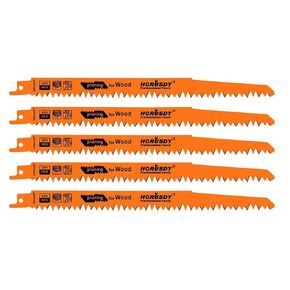 HORUSDY 10-Piece Reciprocating Saw Blades Set, Metal & Woodcutting Saw Blades