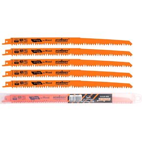 HORUSDY 10-Piece Reciprocating Saw Blades Set, Metal & Woodcutting Saw Blades