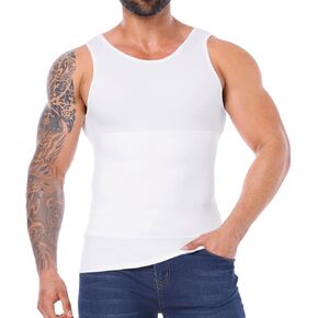 Mens Compression Shirt Slimming Body Shaper Mens Shapewear Tummy Control Sleeveless Abdomen Undershirt Vest Tank Tops