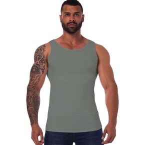 Slimming Undershirt Body Shaper for Men Original Hide Gynecomastia Shapewear