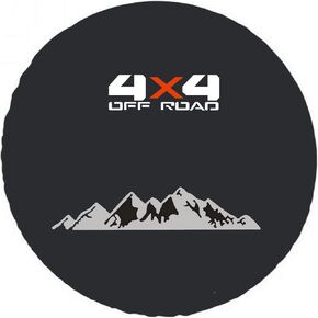 for Toyota RAV4, Honda CR-V, Jeep Compass Liberty Spare Tire Cover (4X4 Off-Road), Spare Wheel Cover Weatherproof Protector, Fit Most of SUV, Trailer, RV (M: 225/65R17, 225/70R16, 235/60R18)