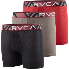 RVCA Boys Underwear 3 Pack Boxer Briefs for Boys 6-18 Durable Modal Stretch Breathable Moisture Wicking