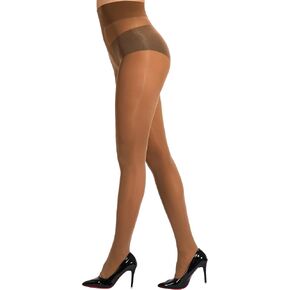Ultra Strong Pantyhose for Women, Control Top Sheer Tights for Women with Reinforced Toes