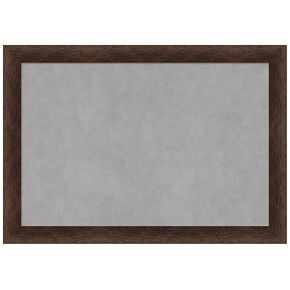 Amanti Art Framed Magnetic Board (27 x 19) Warm Walnut Narrow Magnet Board, Medium Magnetic Bulletin Board for Office Decor, Mudroom, Kitchen or Organization Drop Zone from WI, USA