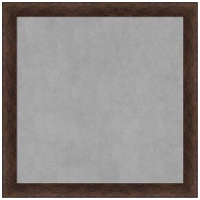 Amanti Art Framed Magnetic Board (23 x 23) Warm Walnut Narrow Magnet Board, Medium Magnetic Bulletin Board for Office Decor, Mudroom, Kitchen or Organization Drop Zone from WI, USA