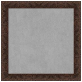 Amanti Art Framed Magnetic Board (29 x 29) Warm Walnut Magnet Board, Medium Magnetic Bulletin Board for Office Decor, Mudroom, Kitchen or Organization Drop Zone from WI, USA