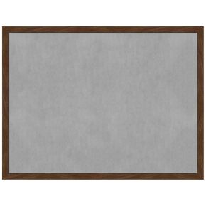 Amanti Art Framed Magnetic Board (25 x 19) Carlisle Brown Narrow Magnet Board, Medium Magnetic Bulletin Board for Office Decor, Mudroom, Kitchen or Organization Drop Zone from WI, USA