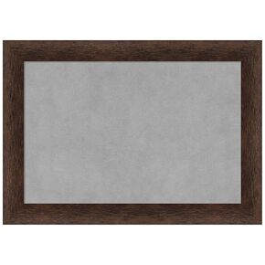 Amanti Art Framed Magnetic Board (21 x 15) Warm Walnut Narrow Magnet Board, Small Magnetic Bulletin Board for Office Decor, Mudroom, Kitchen or Organization Drop Zone from WI, USA
