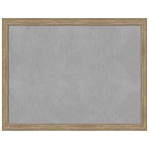 Amanti Art Framed Magnetic Board (26 x 20) Woodgrain Stripe Mocha Magnet Board, Medium Magnetic Bulletin Board for Office Decor, Mudroom, Kitchen or Organization Drop Zone from WI, USA