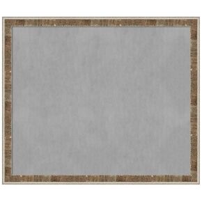 Amanti Art Framed Magnetic Board (53 x 45) Farmhouse Brown Narrow Magnet Board, Oversize Magnetic Bulletin Board for Office Decor, Mudroom, Kitchen or Organization Drop Zone from WI, USA