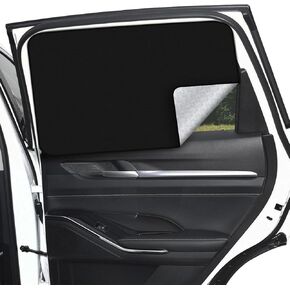 ZATOOTO Side Window Sun Shade - 4 Pack Car Window Covers 99% UV Light Block Car Curtains Magnetic Side Window Sun Shade Keeps Cooler for Breastfeeding, Taking a nap, Changing Clothes, Camping