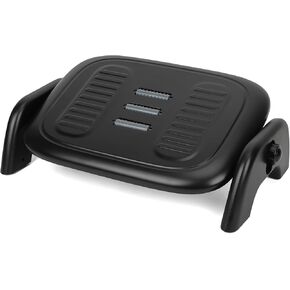 Foot Rest for Under Desk at Work, Adjust The Tilt Angle and Height Under Desk Footrest，Work from Home Massage Decompression Foot Rest（Black）