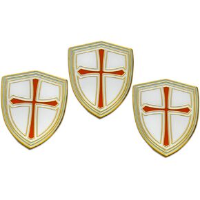 Sword, Shield, & Other – Medieval Armor Lapel Pin, Hat Pin & Tie Tack Set - with Clutch Back