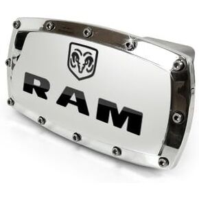Dodge RAM Engraved Billet Aluminum Tow Hitch Cover