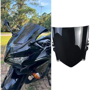 Front Black Smoke Windshield Fairing Wind Deflectors Windscreen Visor fit for Ho-nda CBR500R CBR 500R CBR 500 R Accessories 2013 2014 2015