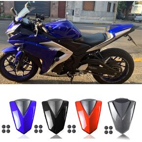 Rear Passenger Seat Cover Cowl Compatible with Ya-ma-ha MT03 YZF R3 R25 MT-03 MT-25 MT-03 YZF-R25 2013 2014 2015 2016 2017 2018 2019 2020 2021 (Blue)