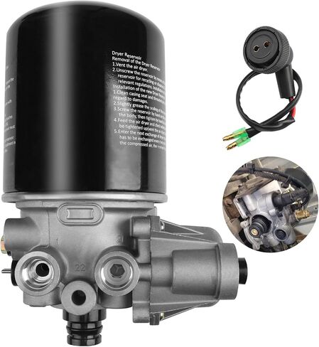Car Air Clean Dryers R955205, Compatible with Meritor-Wabco System Saver 1200 Wabco SS1200 Volvo Kenworth Peterbilt 379 Cascadia Other RV Bus Trucks, Peterbilt 12V Interior Cab Fresh Air Filter in Saudi Arabia