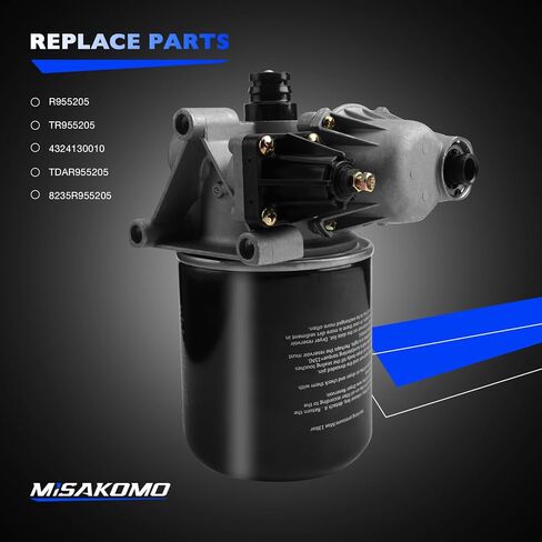 Car Air Clean Dryers R955205, Compatible with Meritor-Wabco System Saver 1200 Wabco SS1200 Volvo Kenworth Peterbilt 379 Cascadia Other RV Bus Trucks, Peterbilt 12V Interior Cab Fresh Air Filter in Saudi Arabia