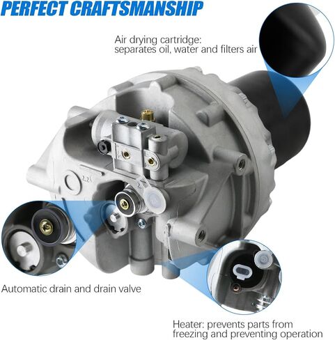 PACEWALKER 4324711010 موفر نظام مجفف الهواء 1200 Plus متوافق مع Wabco Freightliner Kenworth Navistar Meritor Mack Peterbilt فولفو 4324701009 TR4324711010 WAB4324711010 in Kuwait