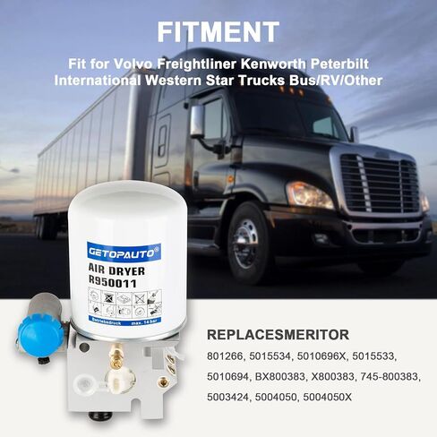 801266 Air Dryer Direct Replacement 12 Volt DC Heater for Freightliner Columbia Trucks Tractors Buses RV in Saudi Arabia