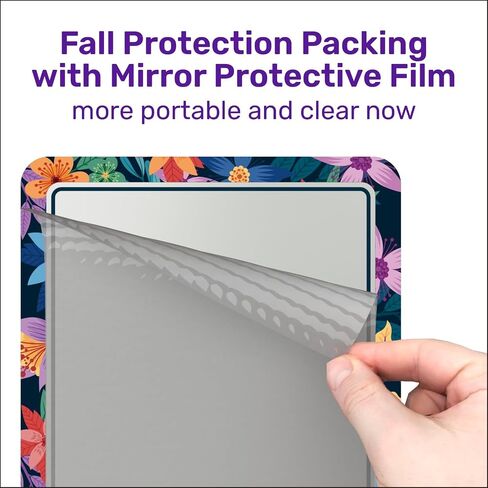Locker Mirror Magnetic for School and Office, with Strong and 100% Magnetic Mirror for Locker, Magnetic Locker Mirror with Colorful Design, 1 Pack, Unique Locker Accessories in Saudi Arabia