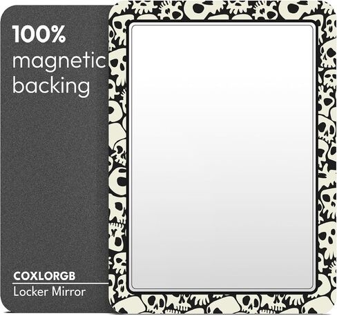 Locker Mirror Magnetic for School and Office, with Strong Magnetic Mirror for Locker, Magnetic Locker Mirror with Colorful Design, 1 Pack, Practical and Safety Locker Accessories in Saudi Arabia