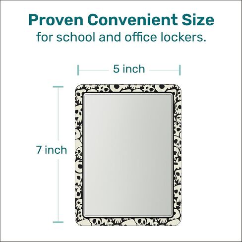 Locker Mirror Magnetic for School and Office, with Strong Magnetic Mirror for Locker, Magnetic Locker Mirror with Colorful Design, 1 Pack, Practical and Safety Locker Accessories in Saudi Arabia