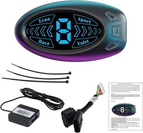 Throttle Response Controller, Upgraded 10 Drive Mode Smart Electronic Racing Pedal Accelerator for RAM 1500 New Body Style Wrangler JL Gladiator JT Nissan Titan Trucks Chevrolet Malibu(809) in Saudi Arabia