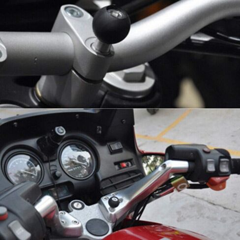 1Pcs for RAM RAM-B-367U Motorcycle Handlebar Clamp Base Mount with 1" Ball & M8 Screws for Mobile Phone Holder Fixing in Saudi Arabia