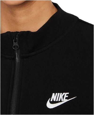 Nike Womens Black Stretch Pocketed Zippered Cuffed Ribbed Relaxed Fit Long Sleeve Mock Neck Zip Up Jacket S in Saudi Arabia